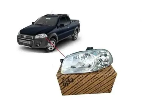 Farol Dianteiro Esquerdo Fiat 51766536