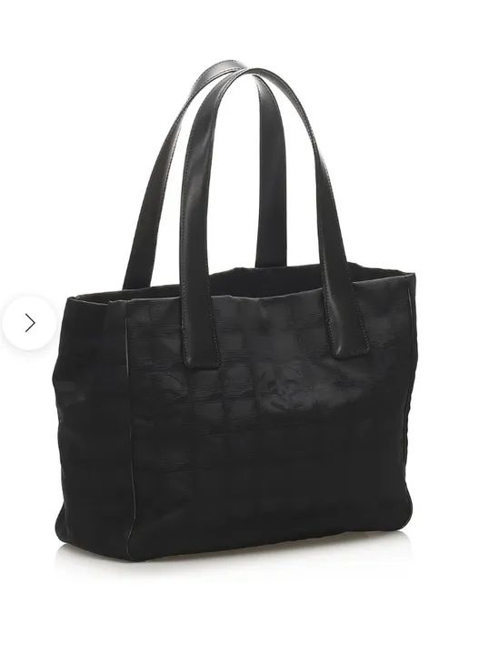 Bolsa Chanel travel - Tam Médio - Black Nylon Tote Bag