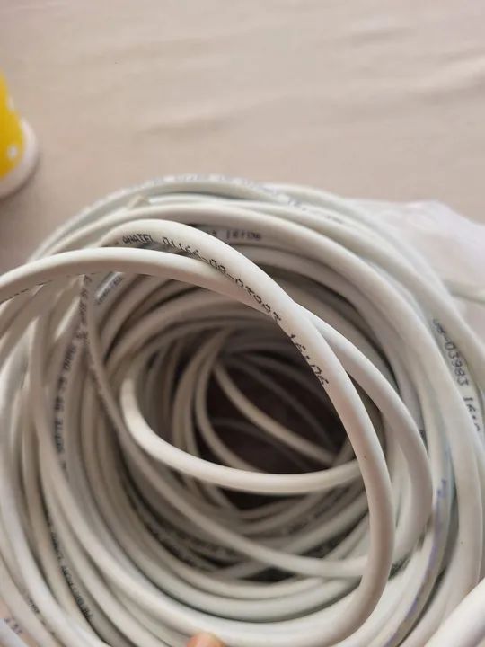 Cabo Coaxial  Branco