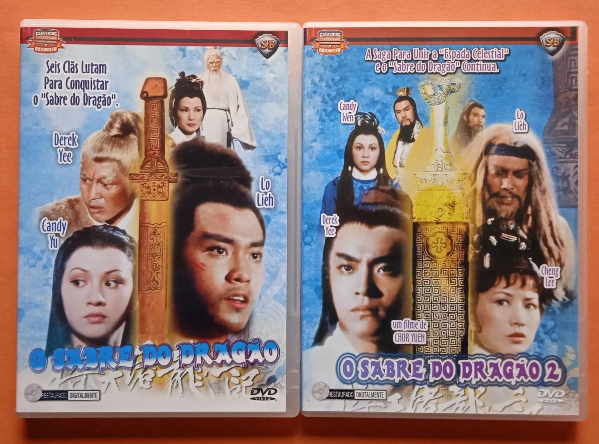 Dvd O Sabre do Dragão 1 e 2 (China Vídeo)