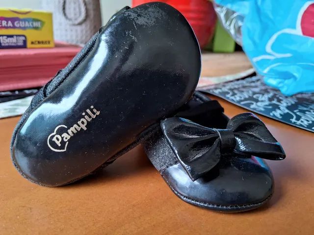 Sapatilha Bailarina Bebê Pampili Preta - Tamanho 16 - Foto 4