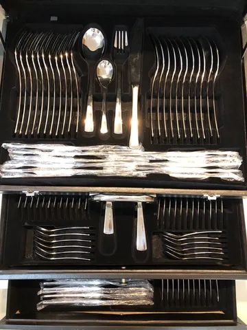 Faqueiro Aço Inox 101 peças novo.