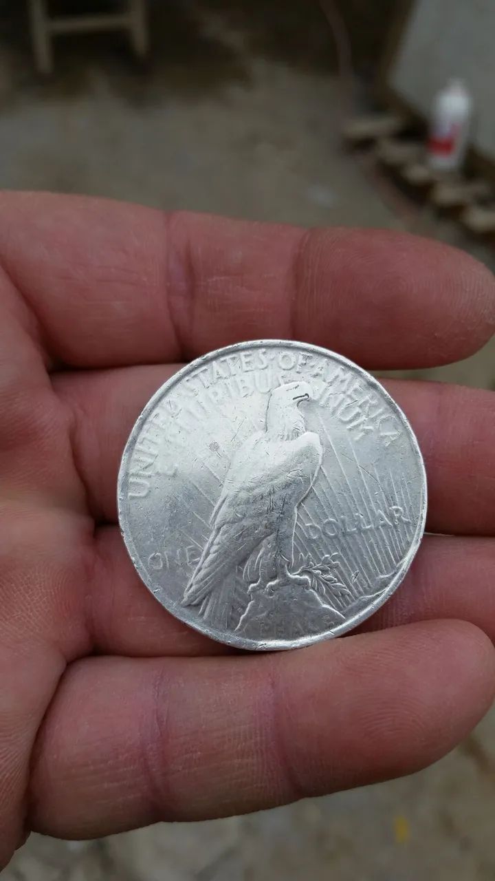 Moeda de Prata one  Dollar 1923 - Foto 4