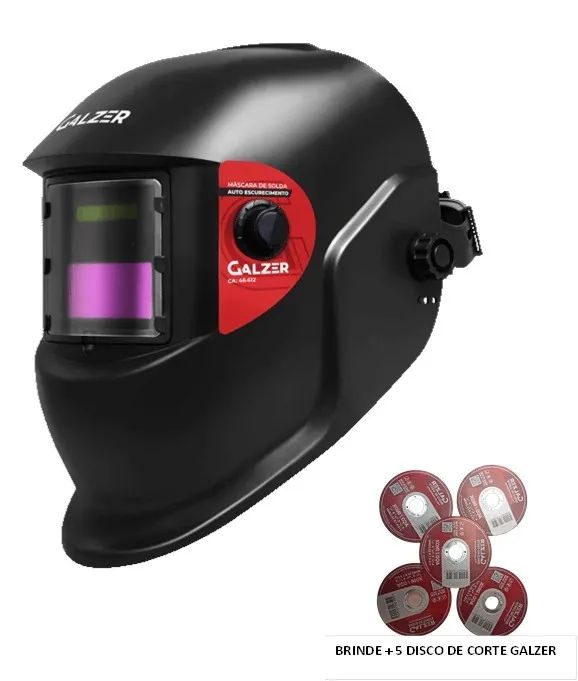 Máscara De Solda Automática Com Regulagem-Galzer 