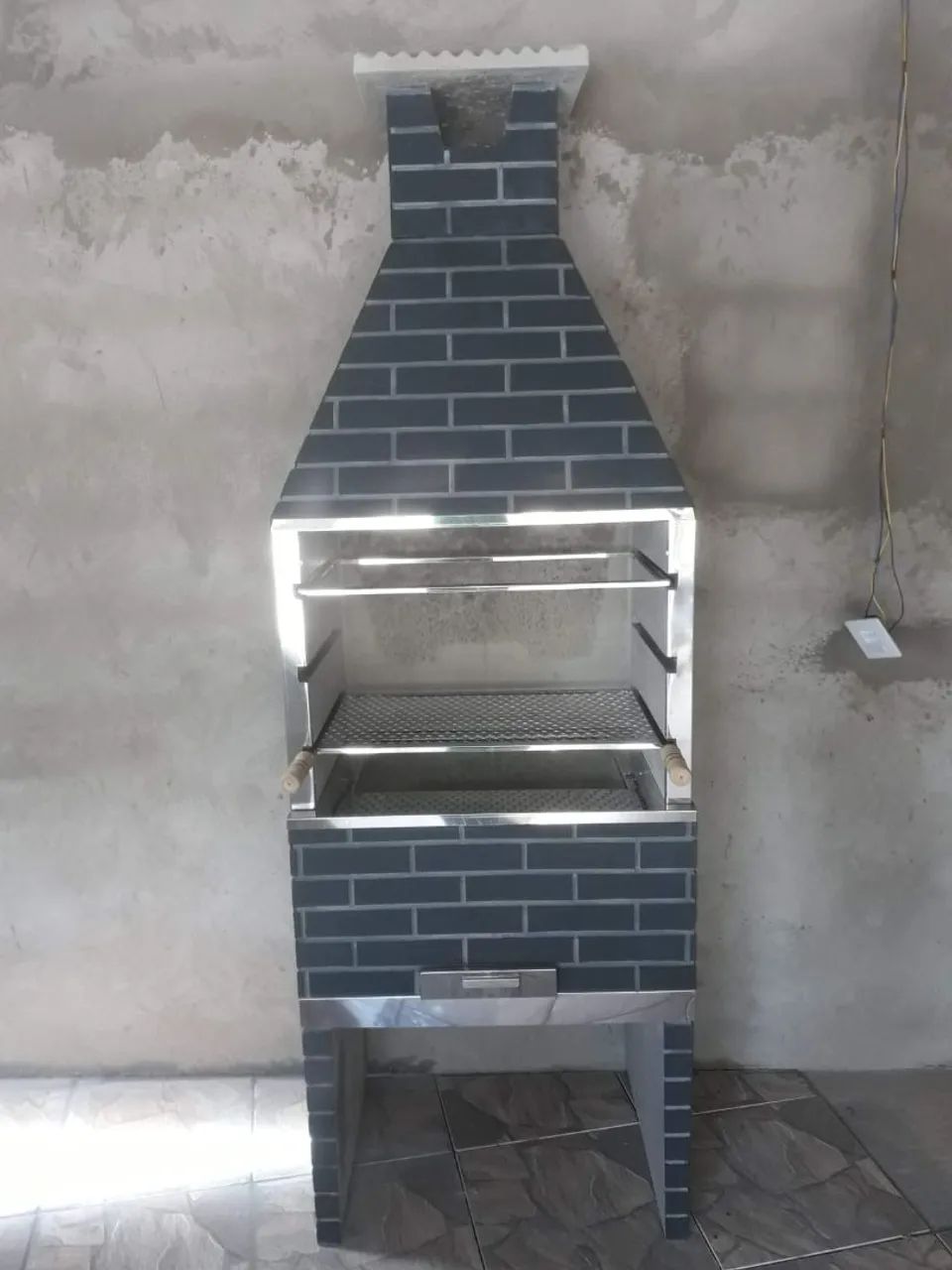 Churrasqueira grande 75cm com frete grátis  - Foto 4