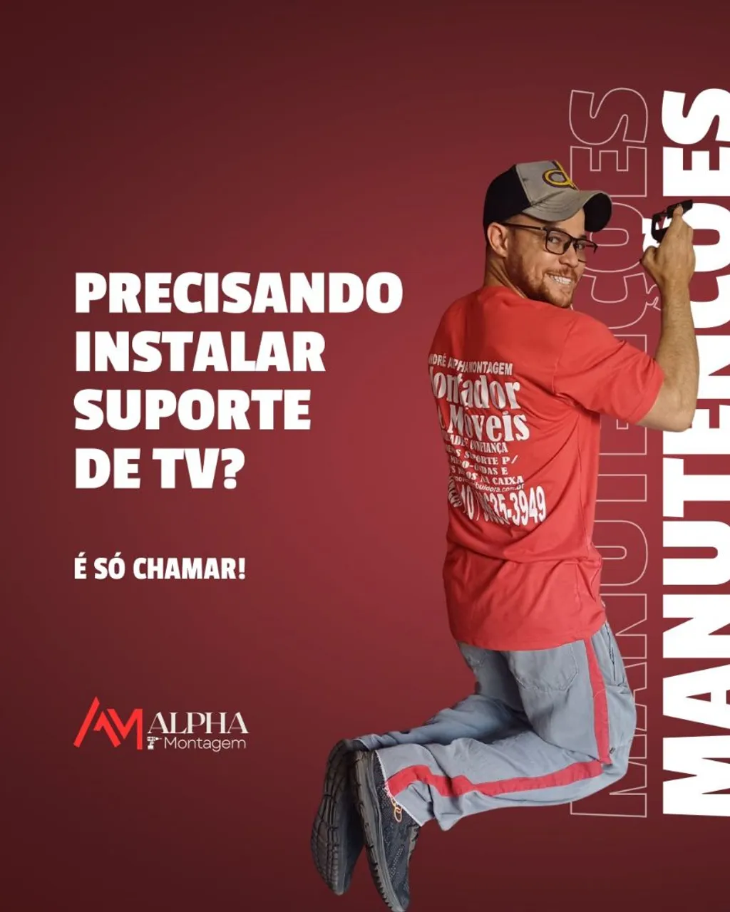 Instalação de Suporte para TV - Alpha Montagem