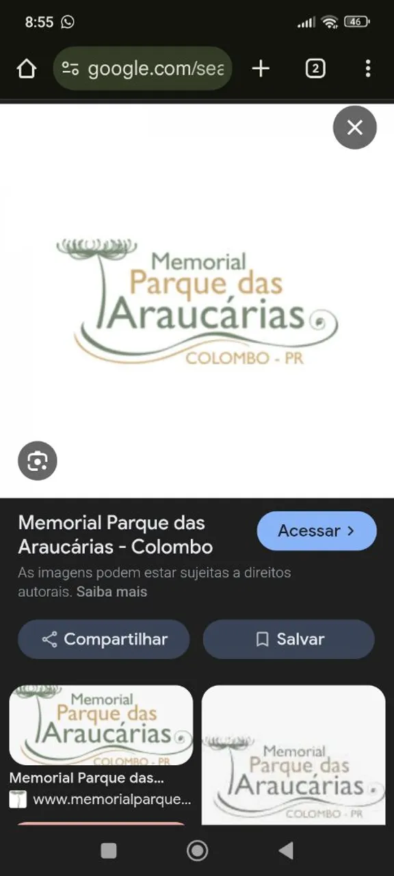 Terreno/jazido com três gavetas no cemitério parque das araucárias.