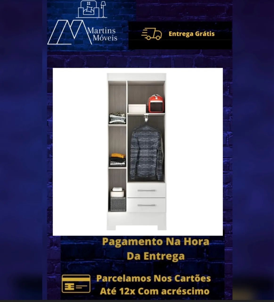 GRANDE PROMOÇÃO GUARDA ROUPA 03 PORTAS RODIAL  ENTREGA GRATIS ACEITA CARTÃO              - Foto 2