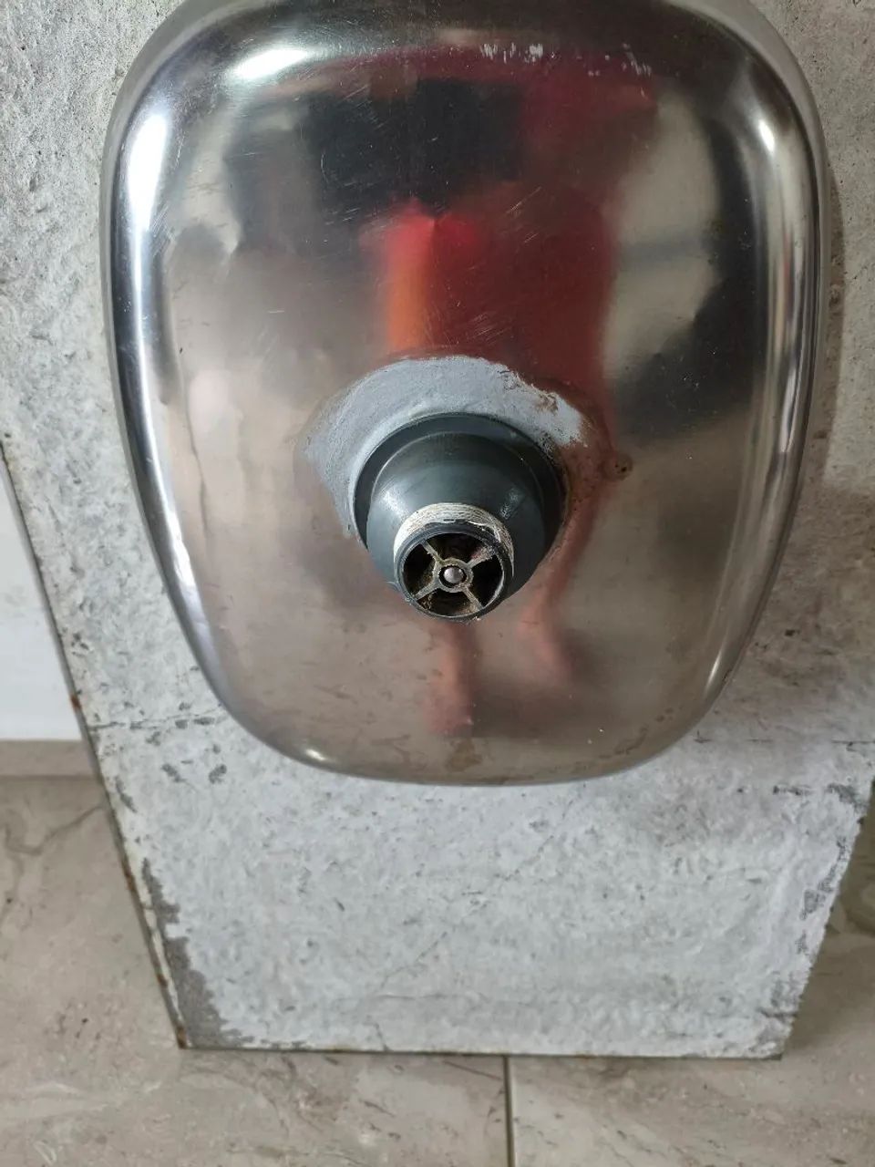 Pia inox,1,20 de comprimento, tinha um furo no inox, mas foi concertado - Foto 4