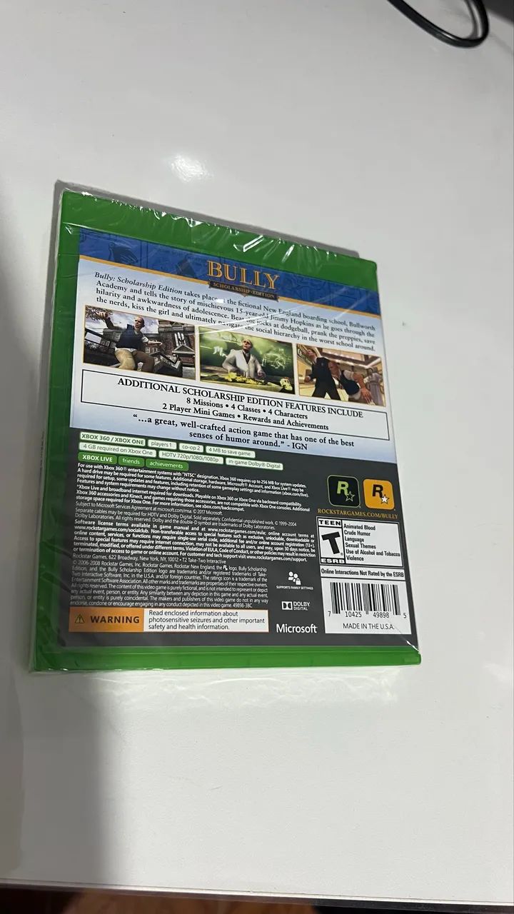 Bully Xbox one compatível com todos xbox (Lacrado) - Foto 2
