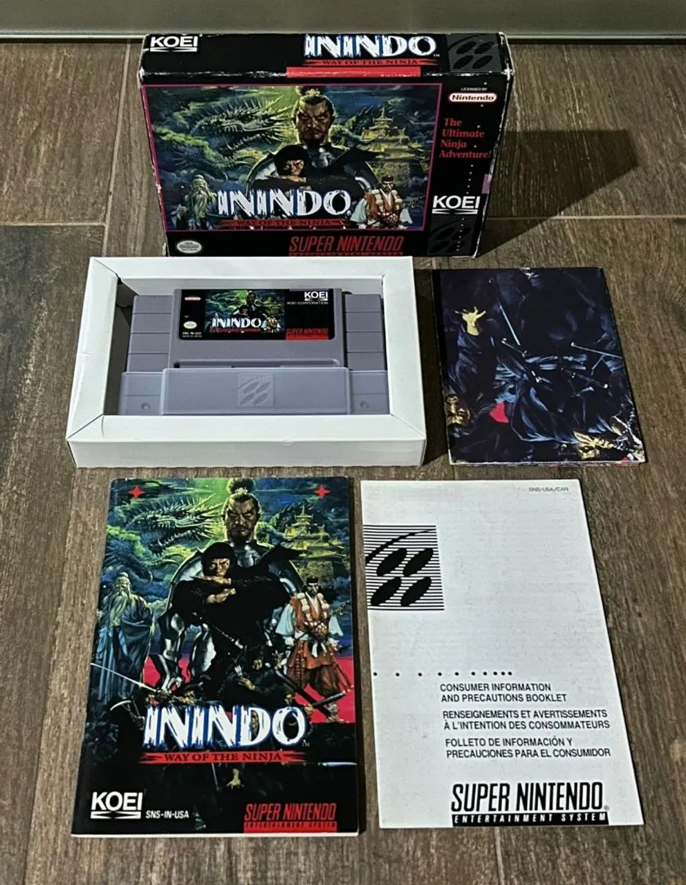 Inindo: Way of the Ninja Snes Super Nintendo Cib original 