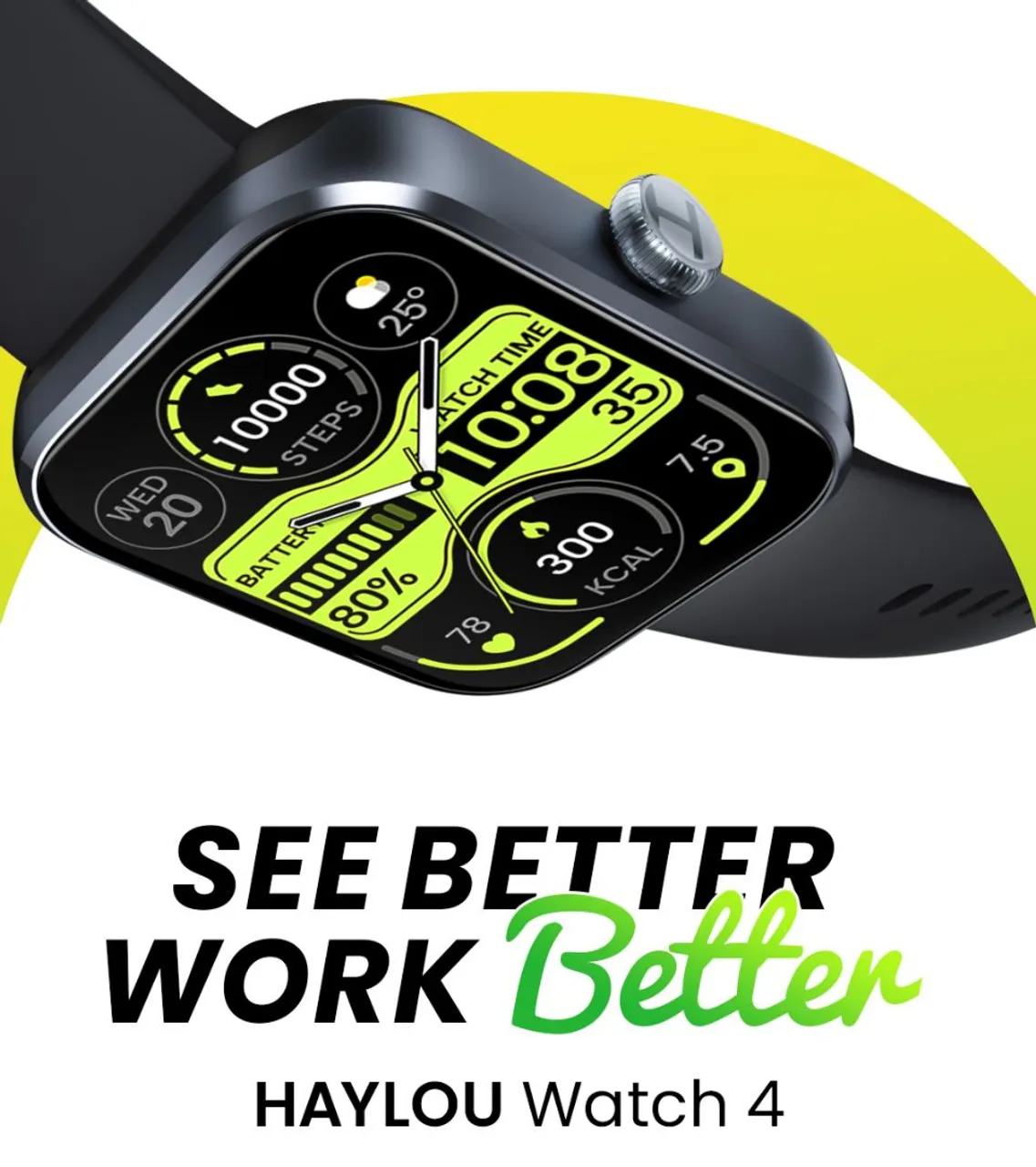 Haylou Watch 4 - Design moderno com GPS e várias funcionalidades!