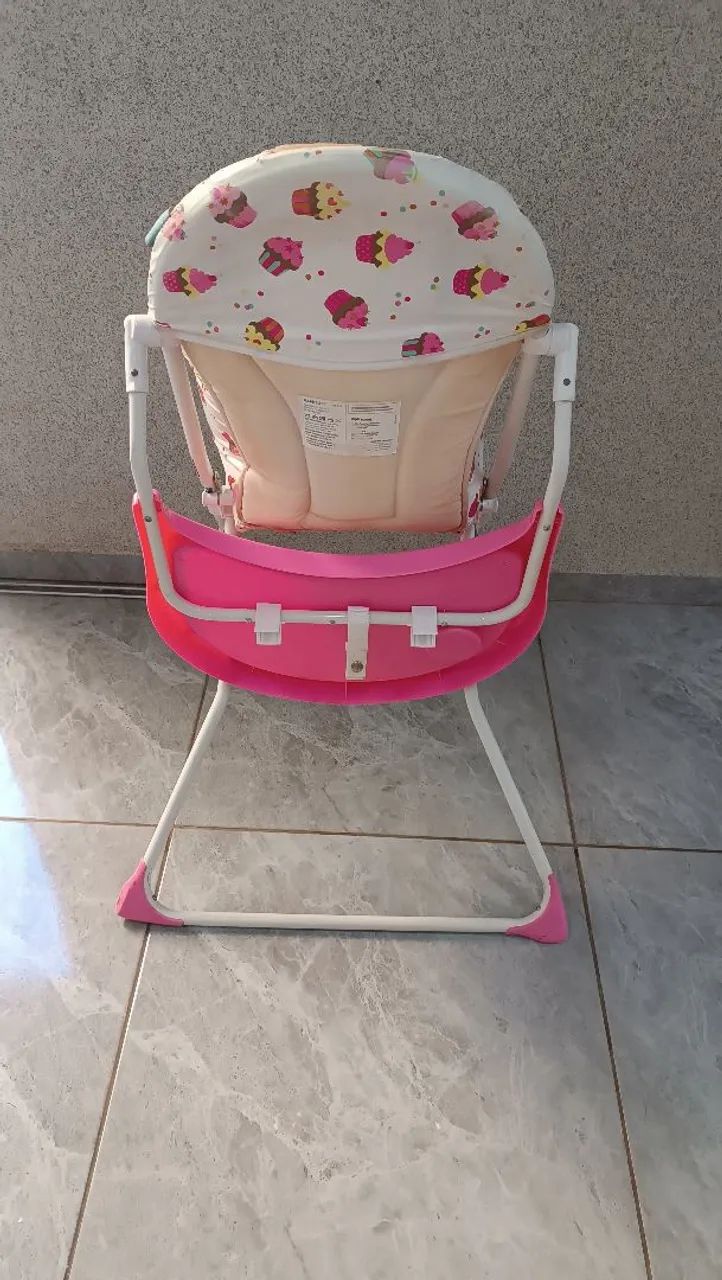 Cadeirinha de Alimentação Cosco rosa Banquet Cupcake  - Foto 5