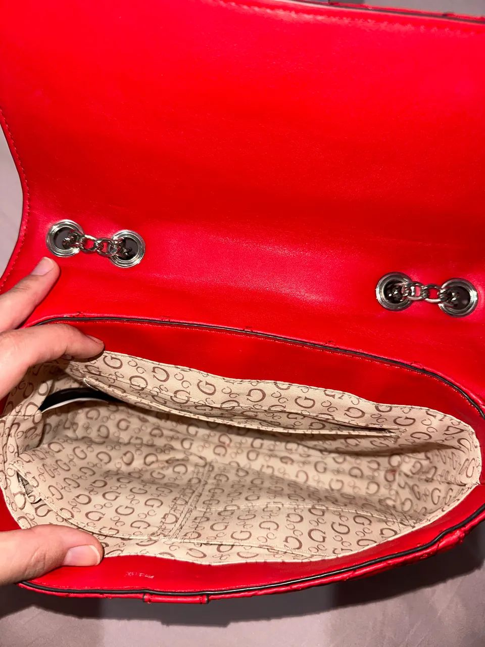 BOLSA VERMELHA GUESS LOS ANGELES  - Foto 4