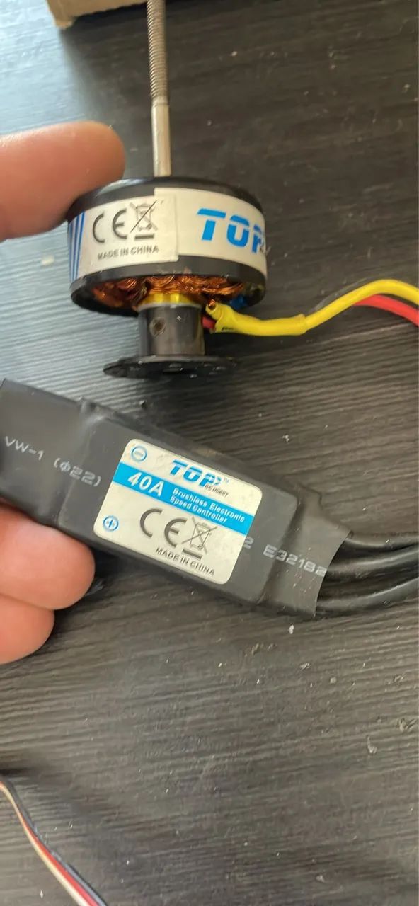 Motor e esc para aeromodelismo