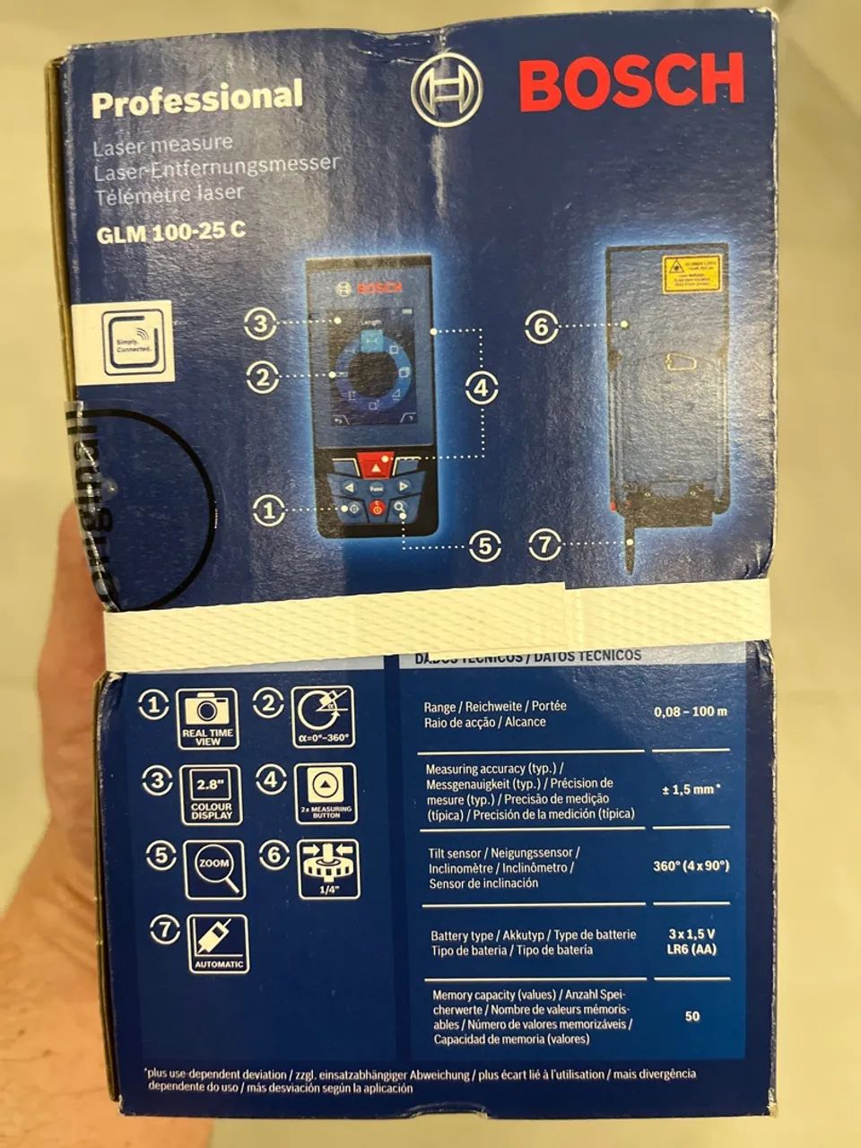 Trena laser bosch GLM 100-25 C - Foto 2