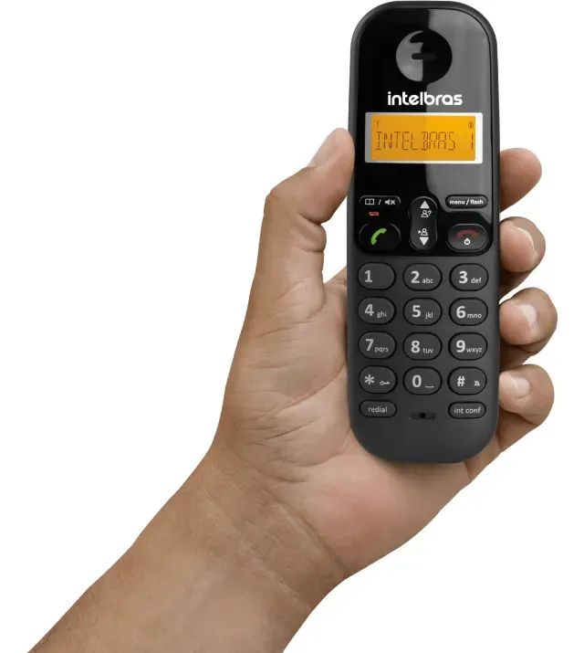 Ramal sem fio digital intelbras TS 3111 identificador de chamadas preto - Foto 2