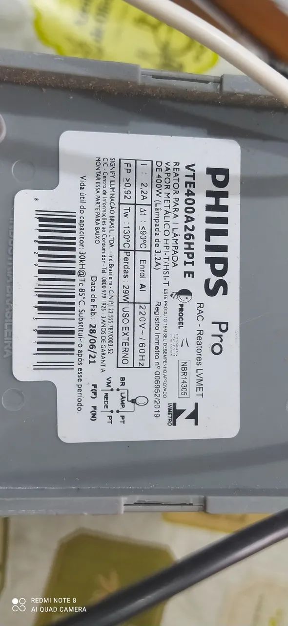 KIT COM 6 REATORES PHILIPS NOVO  - Foto 4