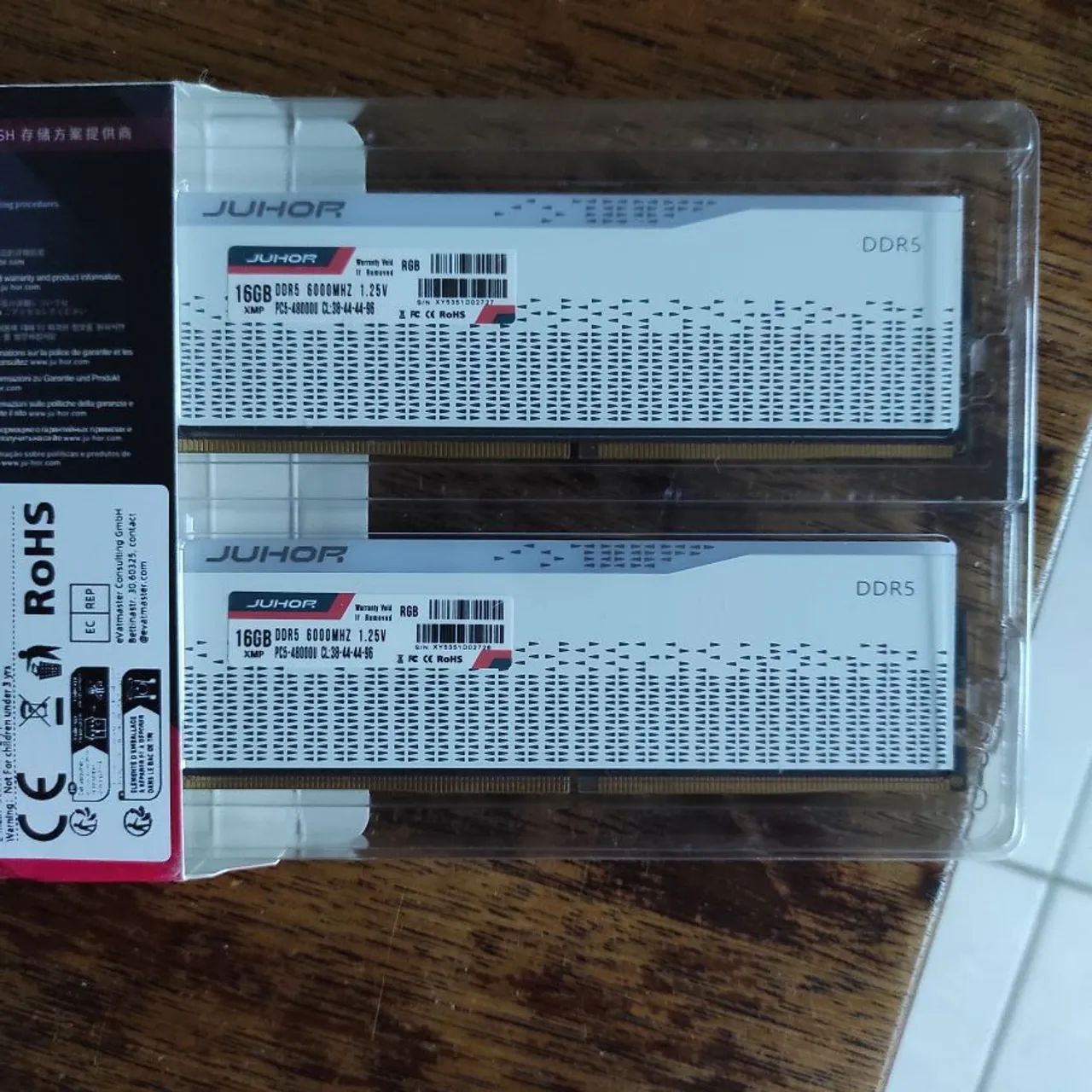 JUHOR DDR5 RGB 2X16G (32G) NEW SEALED RAM MEMORY64317905083139121