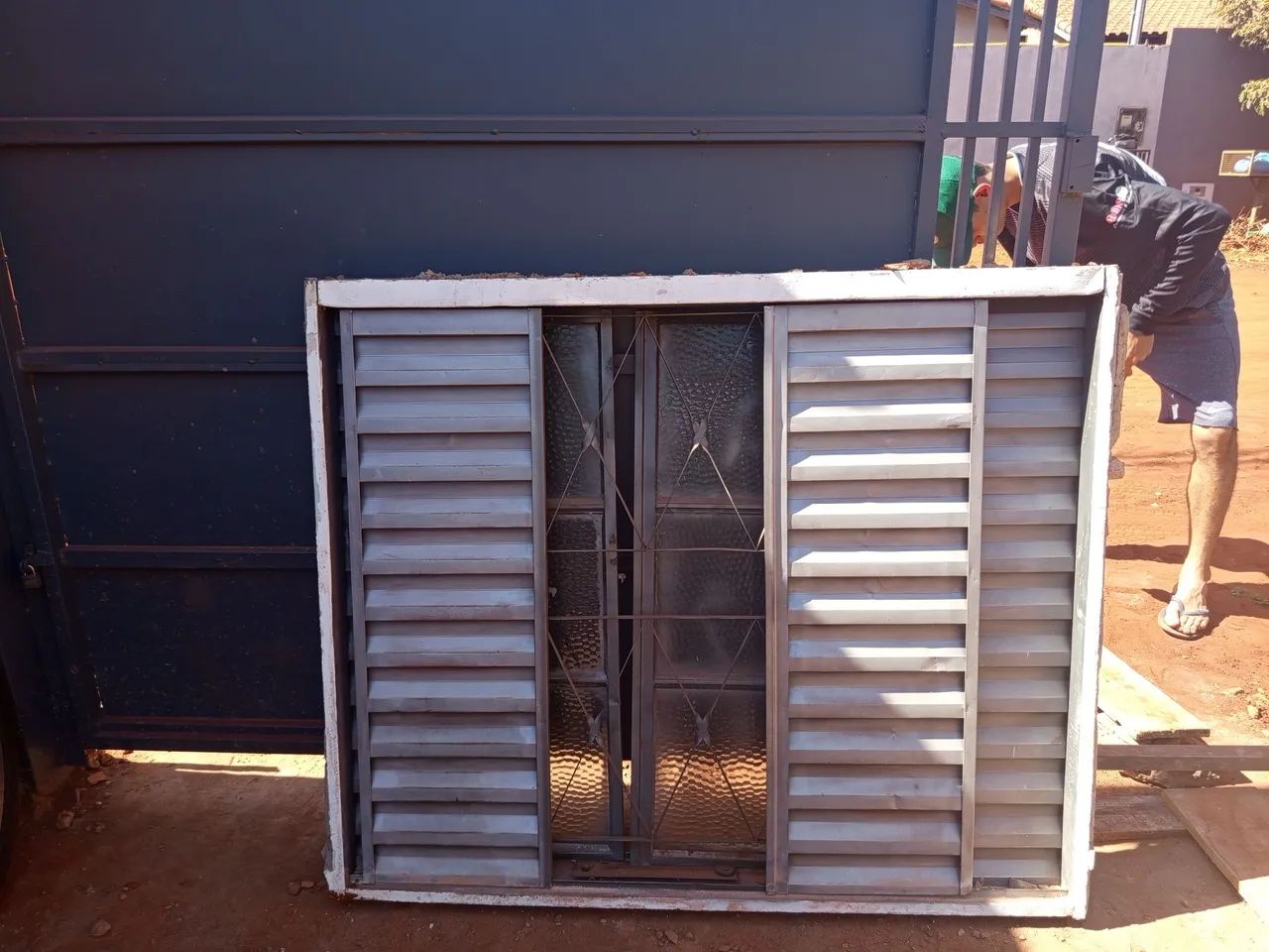 Janela de aço Venezianas