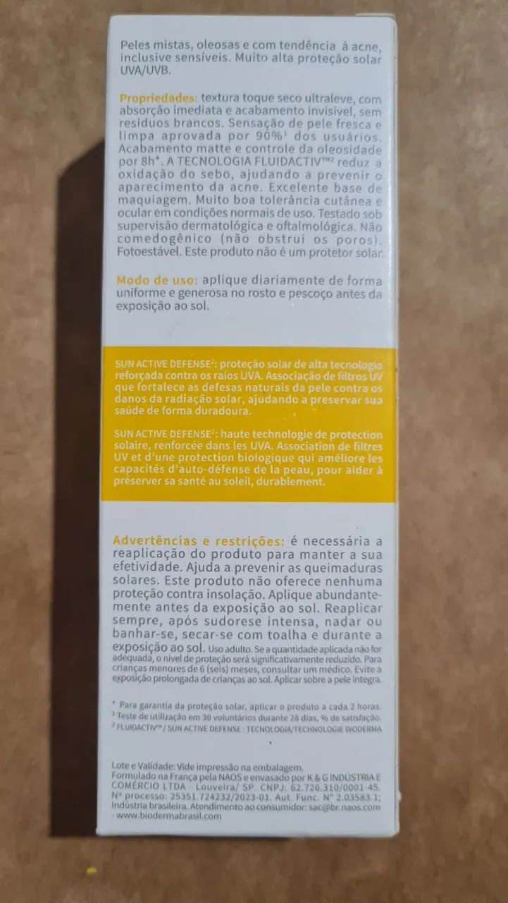 Frete grátis! Protetor Solar Bioderma Photoderm Antioleosidade FPS 70 - 40g - Foto 3