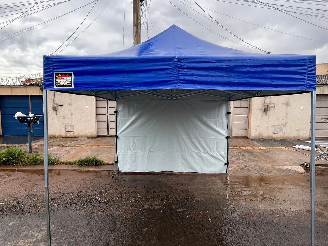 Kit tenda sanfonada com lateral simples PVC - Apenas R$ 1.570,00 em 6 vezes - Foto 3