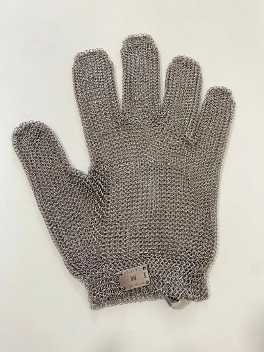 Luva Malha Aço Inoxidavel Anti-corte Açougue Corte De Carne - Foto 3