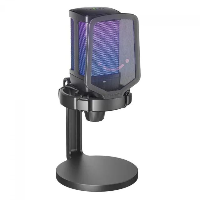Microfone Gamer Fifine Ampligame Q6, RGB, USB