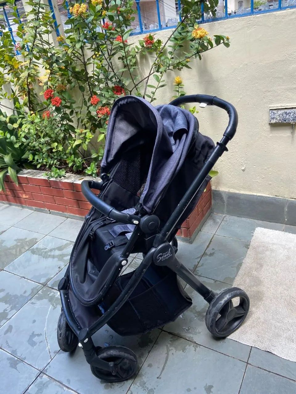 Carrinho de Bebê Soul Baby - Preto