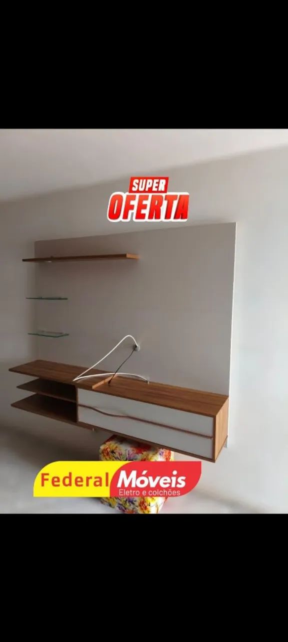 Painel para TV Suspenso - Novo e Sofisticado!