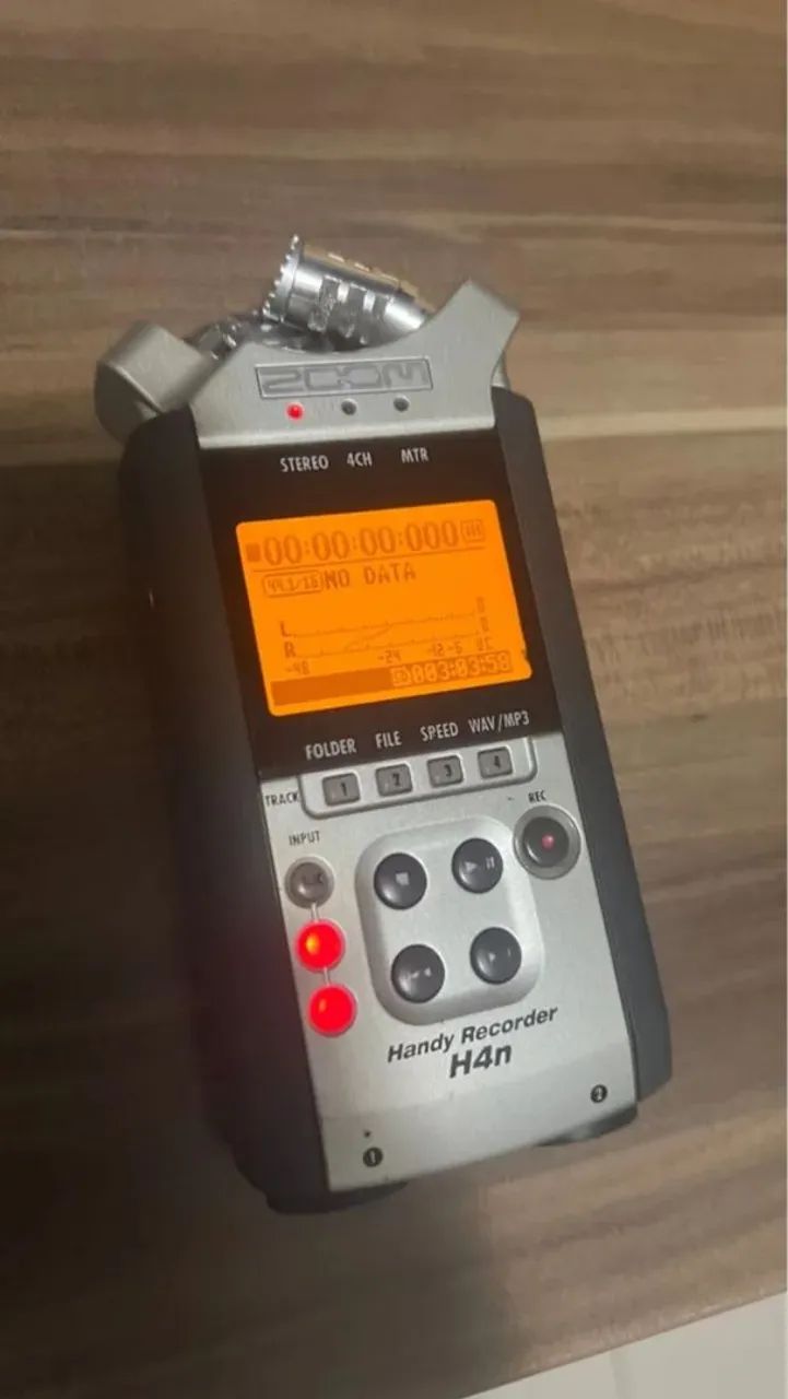 Gravador de Áudio Zoom H4n - troco por guitarra, baixo