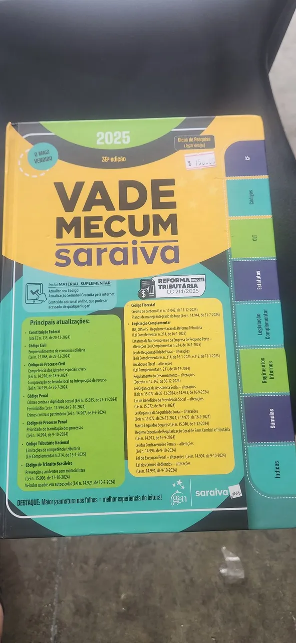 Vade Mecum Saraiva 2025 - 39ª edição