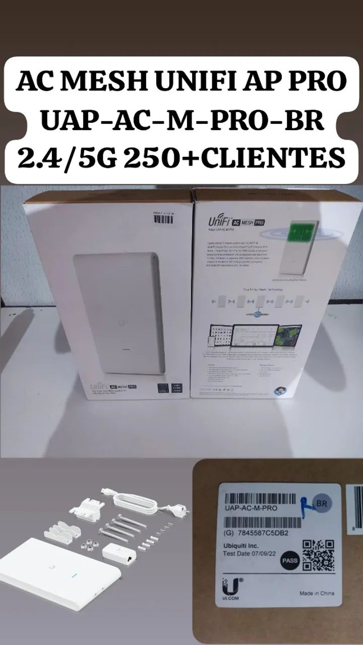 ACCESS POINT OUTDOOR UBIQUITI UNIFI AC MESH UAP-AC-M-PRO BRANCO