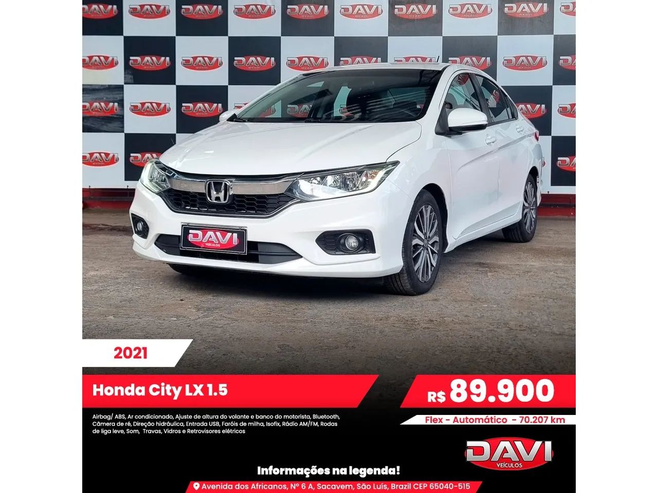 Honda City 2021 1.5 lx 16v flex 4p automático - Foto 3