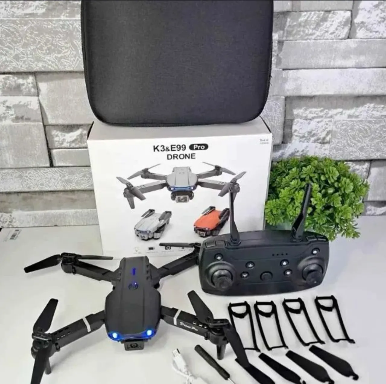 Drone K3&E99 Pro - Com câmera e acessórios