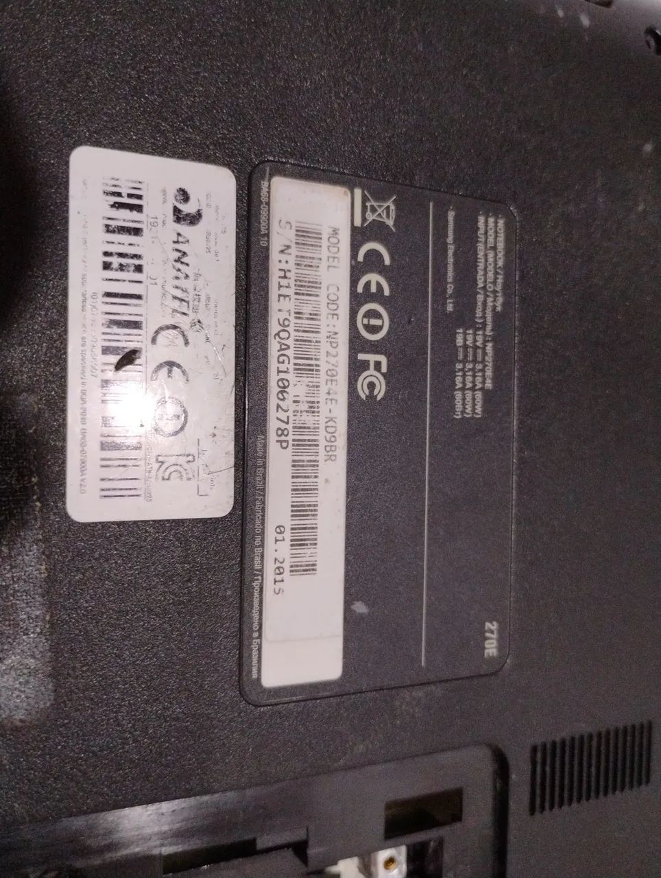 Carcaça para Notebook Samsung NP270E  SUCATA - Foto 2