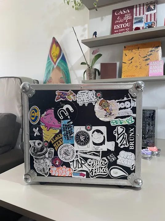BARBADA: Toca disco audio technica + case + agulha + carrinho de transporte - Foto 5