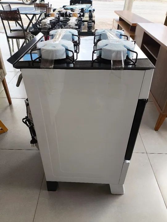 Fogão 4 Bocas Realce - Branco - Foto 4