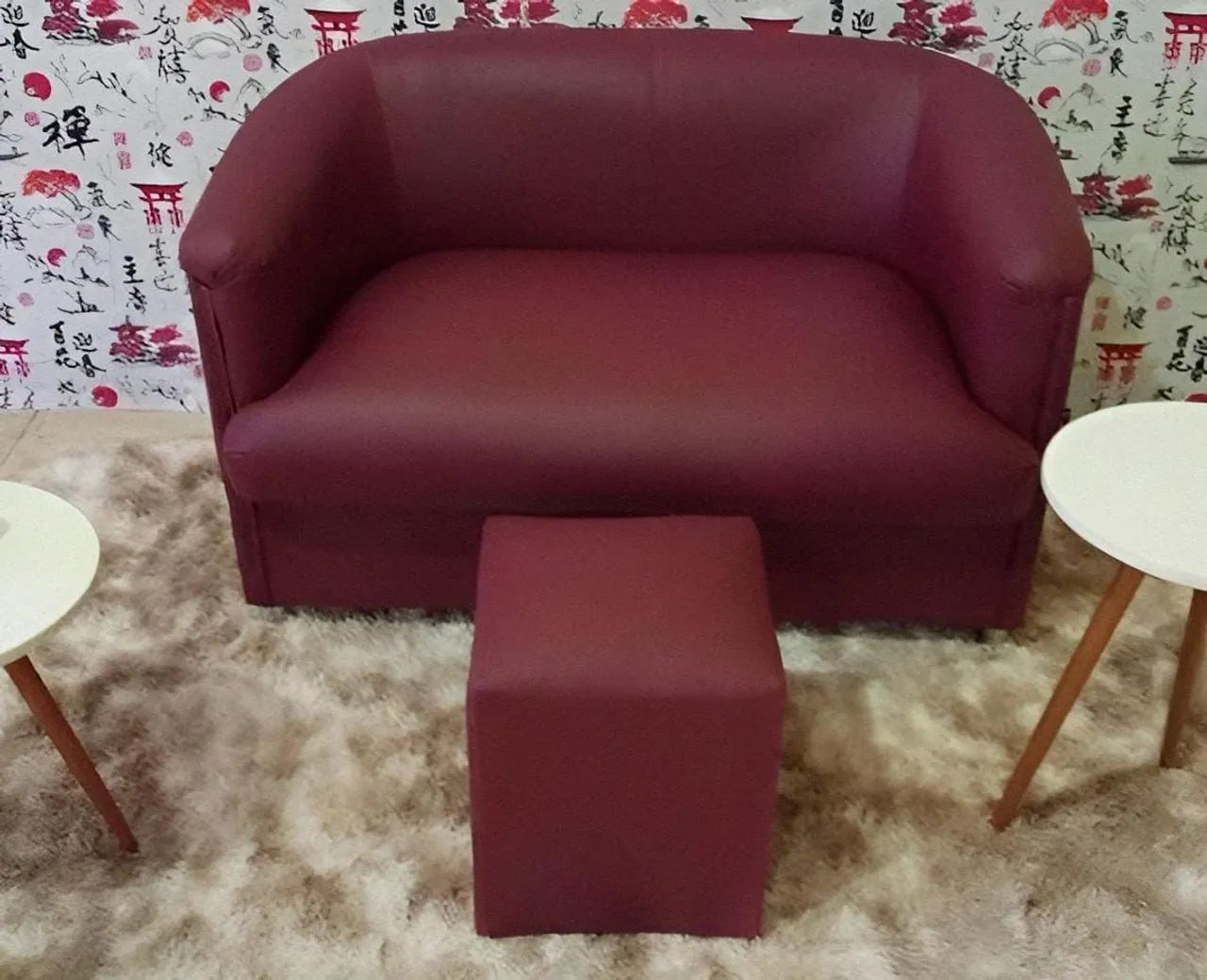 Poltronas 1 e 2 lugares com puff - Foto 2