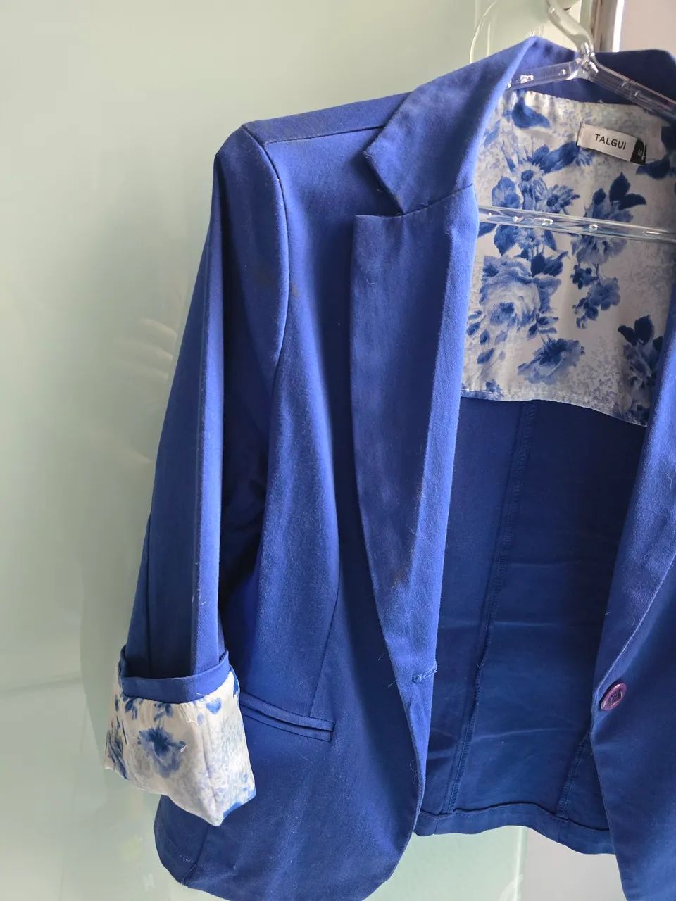 Blazer feminino azul - Foto 4