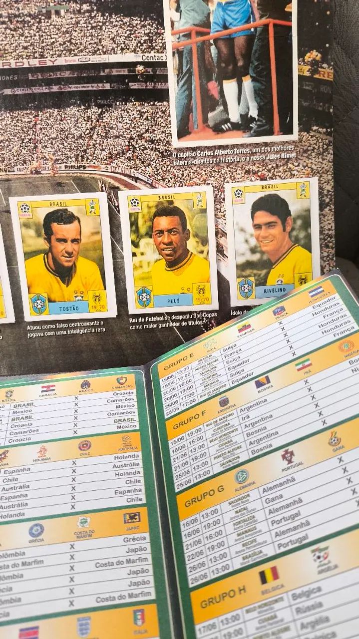 Brasil de todas as copas álbum 2014 completo  - Foto 3