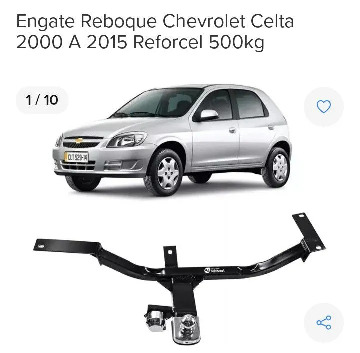 Engate Reboque Chevrolet Celta 2000 a 2015 Reforcel