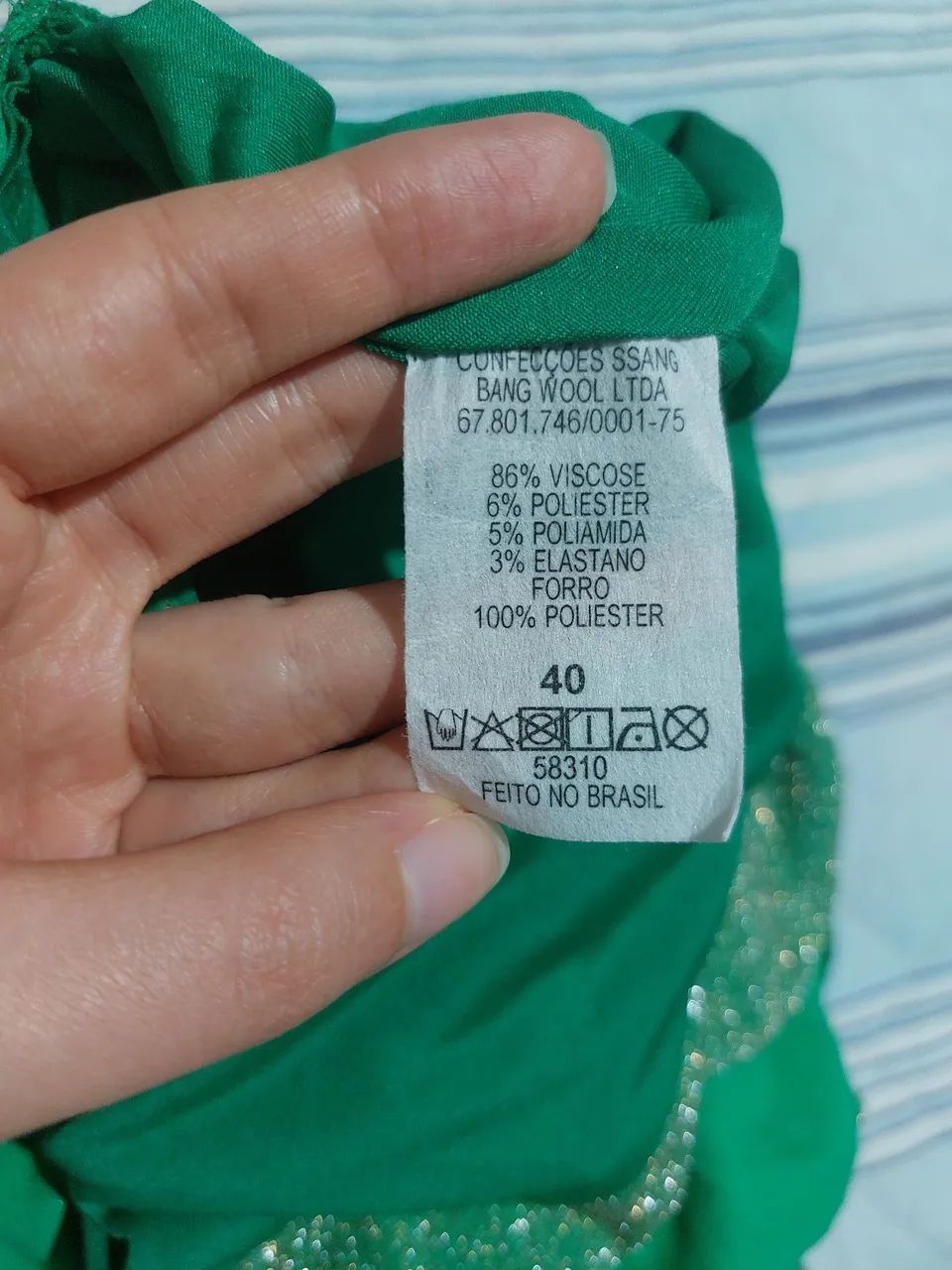 Vestido verde ssang bang wool Festas - Foto 4