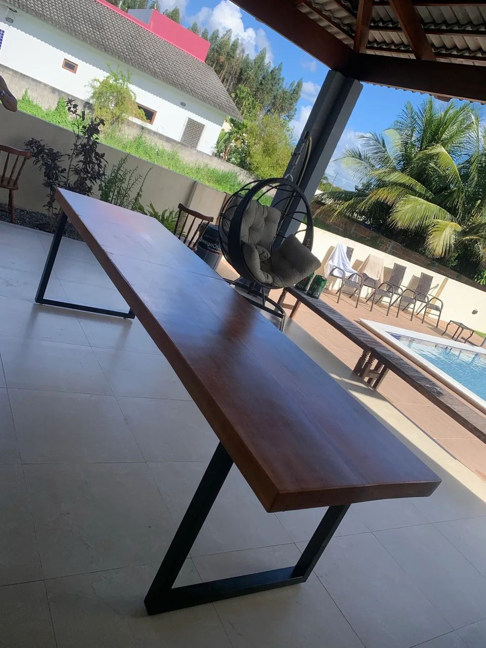 Mesa com base em metalon65566255678210120