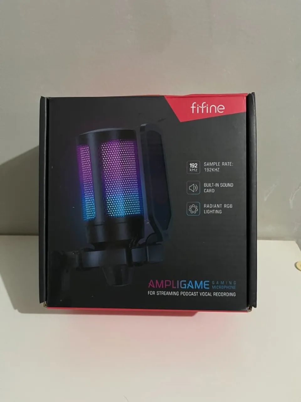 Microfone Gamer FIFINE AmpliGame A6V RGB