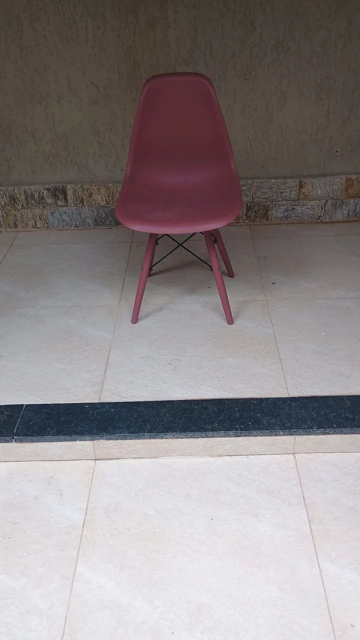 Cadeira salão rosa