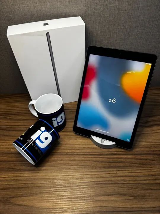 iPad 9 geração 64GB Space gray Wi-Fi (Seminovo impecável) Com capa  - Foto 4
