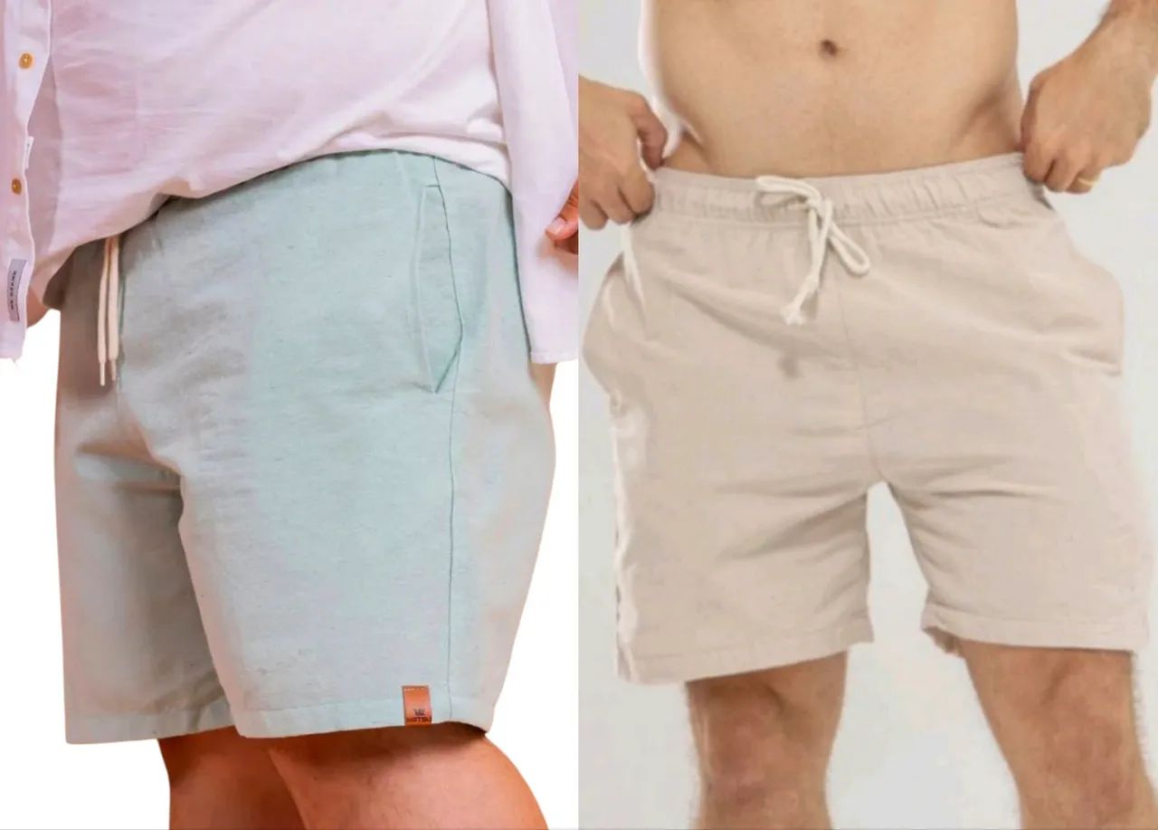 Bermuda / Short Linho masculino - Foto 3