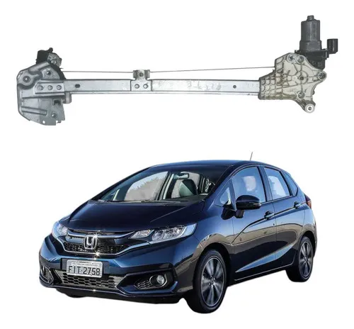 Máquina Vidro Porta Traseira Esquerda Honda Fit 2016 A 2021