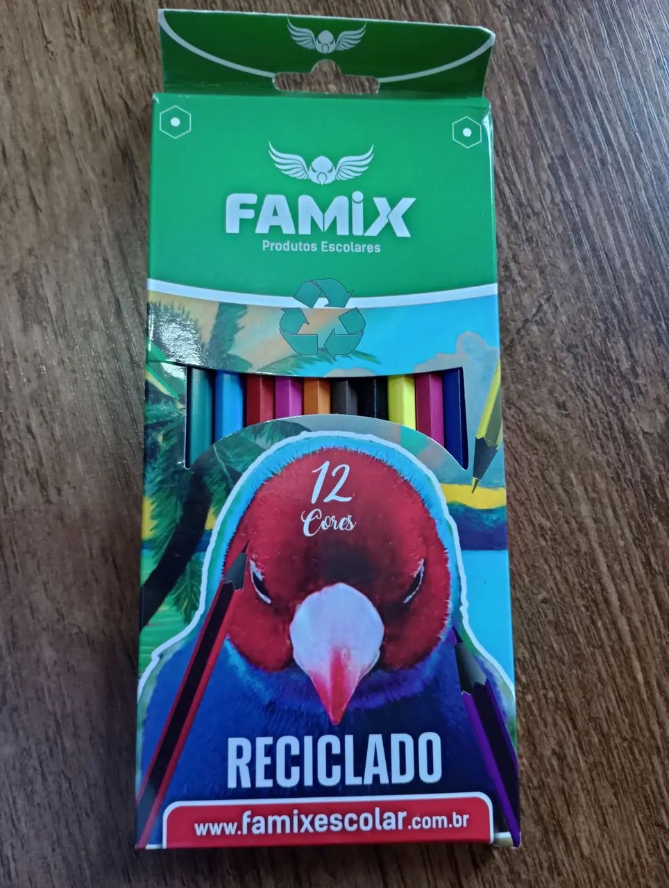 Lápis de Cor Premium Antibacteriano 12 Cores Vibrantes - Foto 4